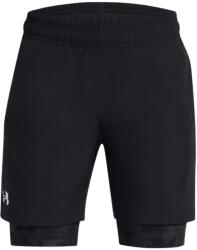 Under Armour UA Tech Woven 2in1 Short-BLK Rövidnadrág beépített alsónadrággal 1383342-002 Méret YMD