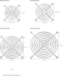 Arctic 80mm Fan Grills - Ventilátor rács (ACFAN00085A)