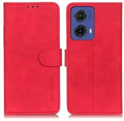 KHAZNEH RETRO Husă rabatabilă pentru Motorola Moto G85 5G roșu
