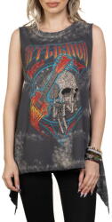 AFFLICTION дамски потник affliction - global rock eyelet - aw26391-cata
