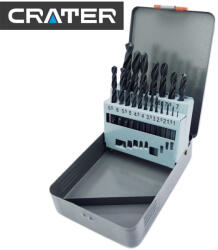 CRATER Fémcsigafúró Klt. 1-10mm 19r. Hss D338 Crater Fém D