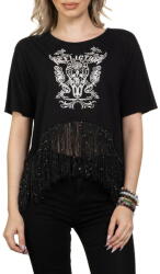 AFFLICTION дамска тениска (топ) affliction - crystal canyon - aw26344-bk