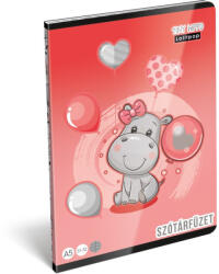 Lizzy Card Füzet Tűzött A/5 Szótár FSC Lollipop Tiny Hippo (LC20840)