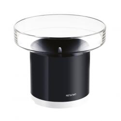  Legrand Netatmo NRG01-WW Netatmo okos esőérzékelő időjárás központhoz; torony kialakítás; eső mennyiségének mérésére alkalmas mm/óra mértékegységben; fekete/átlátszó színű; elemes; okos időjárás állom