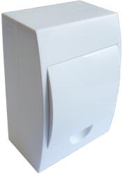 TRACON EDFKN-6/1 Műanyag kiselosztó, 6 modul, 1 sor, teli ajtóval, IP40, falon kívüli (EDFKN-6/1)