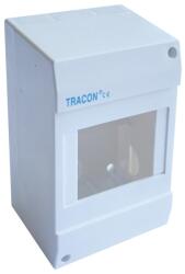 TRACON EDFK-4/1AN Műanyag kiselosztó, ajtó nélkül, 4 modul, IP40, falon kívüli (EDFK-4/1AN)