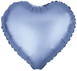 PartyPal Fólia lufi, 18"/45cm, szív, matt kék