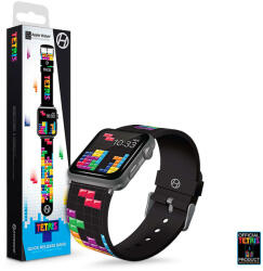  Hyperkin Tetris Limited Edition Quick Release szilikon óraszíj - Apple Watch + Android Smartwatch - 38/40/42/44 mm - Tetrimino Stack - rexdigital