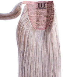 HairExtensionShop Lófarok Copf Emberi Póthaj Világos Aranyszőke Színben 50cm (Szín#18) (RP5018)