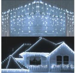 LED jégcsap fényfüzér 180 led Hideg fehér 8, 5 méter