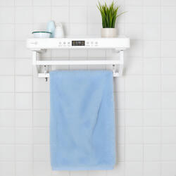 ElectricSun Uscator prosop baie sau bucatarie cu sterilizator UV, pe perete, 60 cm, 450W, ElectricSun PREMIUM alb (ESToweldPREwhite)