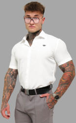 Iron Aesthetics Cămașă elastică Iron Aesthetics Short Slim Stretch, albă natural: Albă 3XL (P2731A15176)