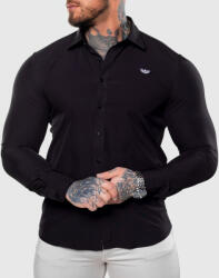 Iron Aesthetics Cămașă elastică Iron Aesthetics Slim Stretch, neagră: Neagră 2XL (P2537A14415)