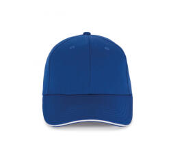 K-UP KP153 szendvics ellenzős 6 paneles baseball sapka K-UP, Royal Blue/White-U (kp153ro-wh-u)