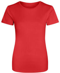 Just Cool JC005 környakas Női sport póló Just Cool, Fire Red-XS (jc005fr-xs)