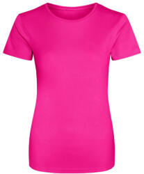 Just Cool JC005 környakas Női sport póló Just Cool, Hyper Pink-XS (jc005hyp-xs)