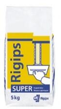 Rigips Super este un chit fin pe baza de ipsos, pentru umplerea si finisarea rosturilor la placile de gipscarton, folosit impreuna cu benzi de armare Rigips. Ambalat in sac de 5 kg, permite atingerea nivelul