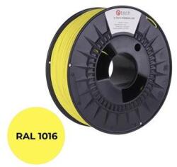 Compatible Snur de imprimare (filament) C-TECH PREMIUM LINE, PLA, galben sulf, RAL1016, 1, 75 mm, 1 kg 3DF-P-PLA1.75-1016