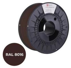Compatible Snur de imprimare (filament) C-TECH PREMIUM LINE, PLA, maro mahon, RAL8016, 1, 75 mm, 1 kg 3DF-P-PLA1.75-8016