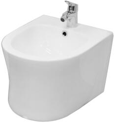 Fluminia Bideu suspendat cu preaplin si fixare ascunsa, alb, Fluminia, Isolda (M209B)