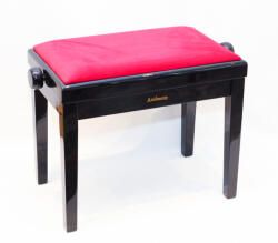  Ambiente zongorapad AMB23-PBK-VBR fekete fényes+bordó bársony (AMB-023-PBK-VBR)