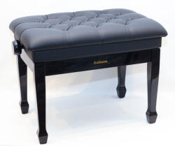  Ambiente zongorapad AMB6-PBK-LBK fekete fényes+fekete bőr (AMB-006-PBK-LBK)