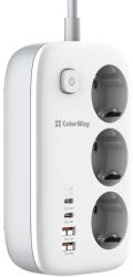 ColorWay 3 Plug + 4 USB Switch (CW-CHE34PDW)