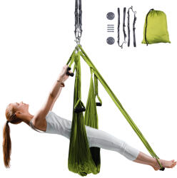 inSPORTline Jóga heveder inSPORTline Hemmok zöld tartóval és kötelekkel (12699-1-SADA)