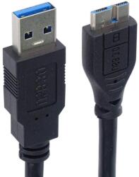 Basekit Cablu de Date USB-A 3.0 la Micro USB-B, 5Gbps, Tata-Tata, Basekit, Ecranat, Negru, 0.5/1 m (BK-KU3MA)