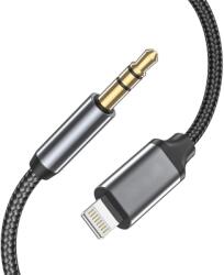 Basekit Cablu Audio Auxiliar Jack 3.5mm la Lightning, 1 Metru, Negru (29087-TECHP)