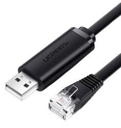 UGREEN Cablu Consola USB 2.0 (T) la RJ45 Serial (T) LAN, Ugreen CM204, Negru (50773-UGREEN)