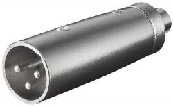Basekit Adaptor Audio, Basekit, Conector XLR Tata la RCA Mama, Argintiu (BK-KJACKXLR06)