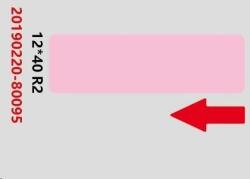 NIIMBOT címkék RP A2A68301101, 12x40mm 160db Pink a D11 és D110 esetében (A2A68301101)
