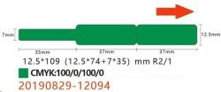 NIIMBOT címkék a kábelekhez RXL A2K18638901, 12, 5x109mm 65db Green a D11 és D110 esetében (A2K18638901)
