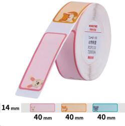 NIIMBOT címkék T A2A28678701, 14x40mm 160db Állatok a D11, D11-M, D110, D110-H esetében (A2A28678701)