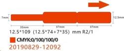 NIIMBOT címkék a kábelekhez RXL A2K18638001, 12, 5x109mm 65db Red a D11 és D110 esetében (A2K18638001)