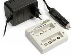 Powerex MH-C490F hálózati és autóstöltő 4db 9V akkuhoz (8, 4 + 9, 6V)