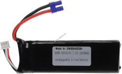 VHBW Helyettesítő modell / RC Akku 7.4V, Li-Polymer, 2400mAh, EC-csatlakozó, 105mm x 33mm x 16mm