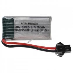 VHBW Helyettesítő modell / RC Akku 3.7V, Li-Po, 350mAh, SM csatlakozó