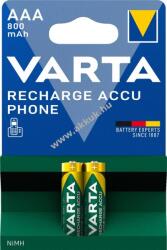 VARTA Phone Power HR03 (58398) AAA (Micro) akku 1, 2V 800mAh 2db/csomag NiMH