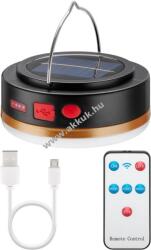 Goobay LED napelemes kempinglámpa IR távirányítóval 3, 7V 2000mAh Powerbank USB Li-Ion