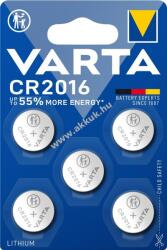 VARTA lithium gombelem CR2016 5db/csom