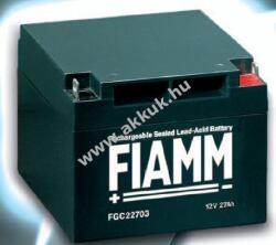 FIAMM Ólom akku 12V 27Ah (FIAMM) típus FGC22703 (ciklusálló, ciklikus)