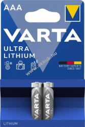 VARTA Ultra Lithium FR03/AAA (Micro) 6103 1, 5V 2db/csomag elem