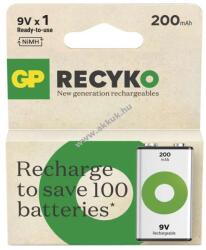 Powery GP ReCyko (9V) HR22 block akku 200mAh 1db/csomag