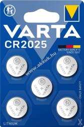VARTA CR2025 lítium gombelem 3V 5db/csomag