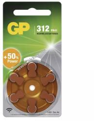 GP Batteries hallókészülék elem 312AE 6db/csom. - Kiárusítás! - A készlet erejéig!