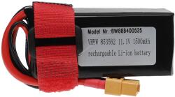 VHBW Helyettesítő modell / RC Akku 11.1V, Li-Polymer, 1500mAh, XT60 csatlakozó