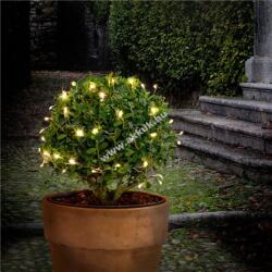 Goobay 50 LED-es ezüst drótfüzér fénylánc 2 fénymóddal - Kiárusítás!