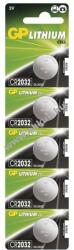 GP Batteries lithium gombelem CR2032 5db/csomag